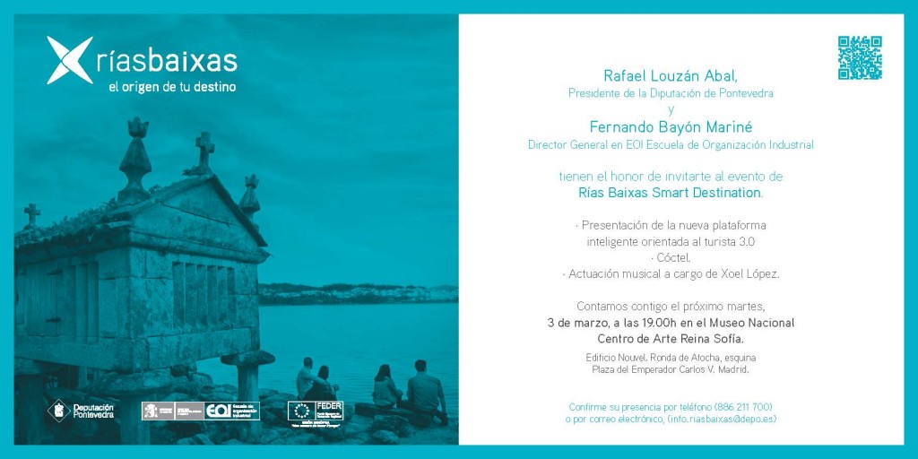 Invitación presentación Rías Baixas en Madrid